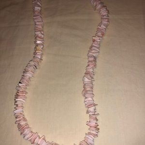 Pink puka chip shell necklace/choker
